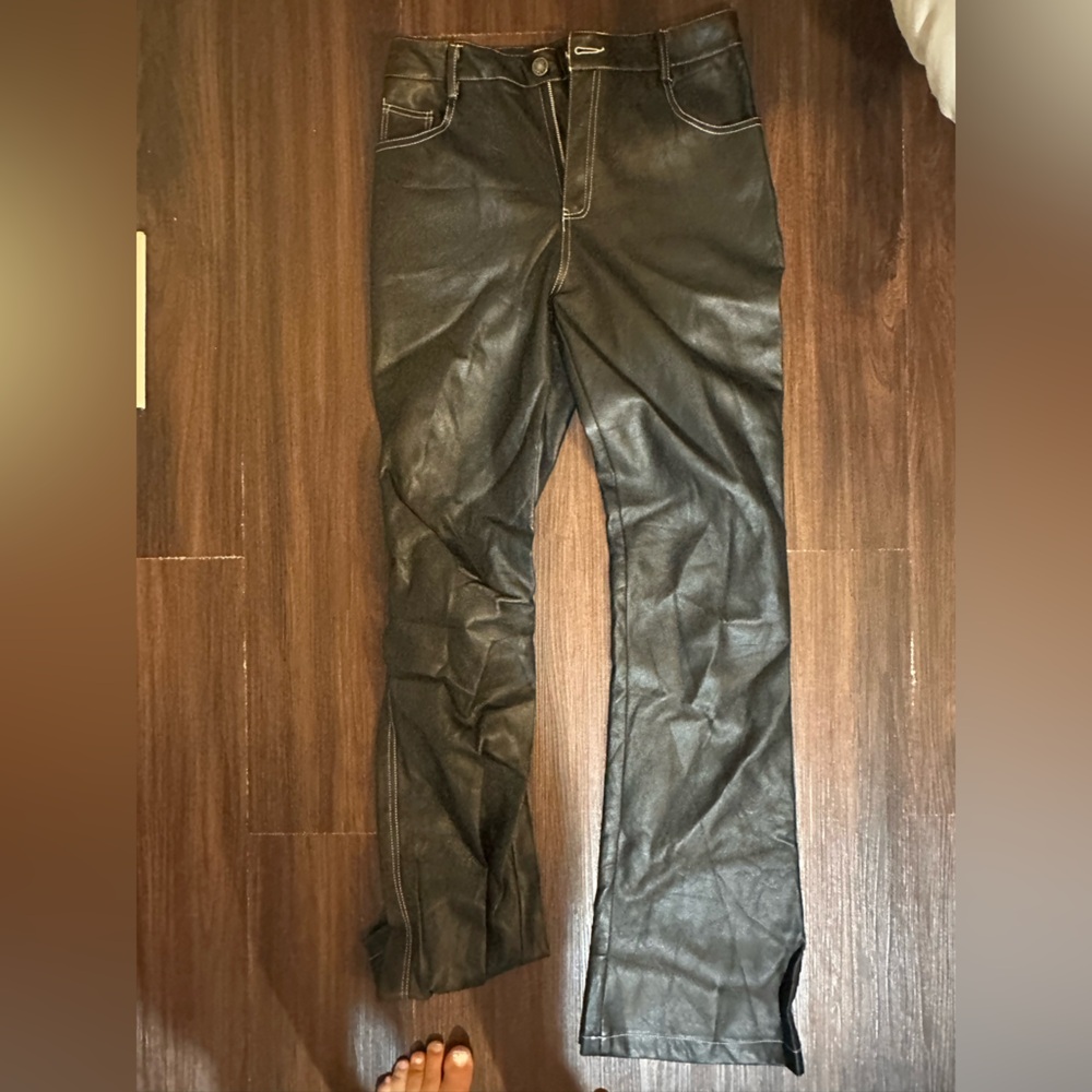 Motel Rocks Pleather Black Pants